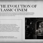 Old Movie Intro Style Template - Evolution of Classic Cinema slide