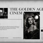 Old Movie Intro Style Template - Golden Age of Cinema slide
