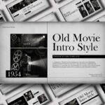 Old Movie Intro Style Template - full slide collection preview