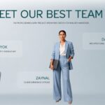 Real Estate Template - Approach slide with three image cards for Living, Dream, and Home service pillars