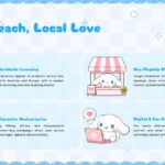 Sanrio Template - Thank you closing slide with 3D character ensemble on lavender purple background