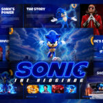 Sonic the Hedgehog Template - Cinematic cover slide to open your movie or fan presentation