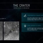 SpaceX Lunar Impact Chemical Fingerprints Template - observatory photo, cyan pull quote, and two element callout cards