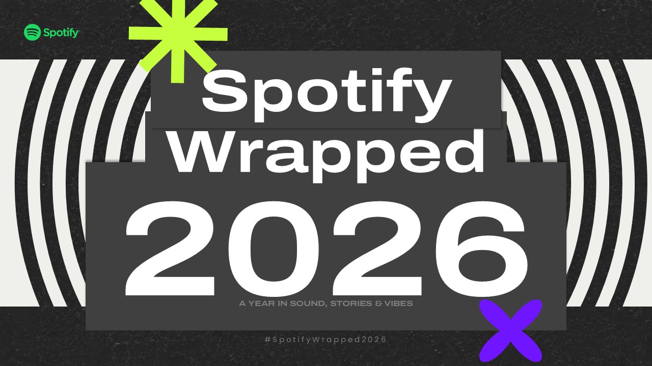 Spotify Wrapped 2026 Template - Cover title slide