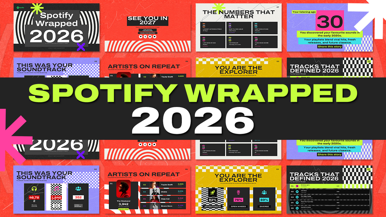 spotify wrapped 2026 template