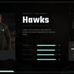 Star Wars Zero Company Character Profile - five-card squad roster grid with portrait images and role labels