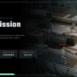 Star Wars Zero Company Mission Overview - character bio slide with four teal skill progress bars and blueprint illustration