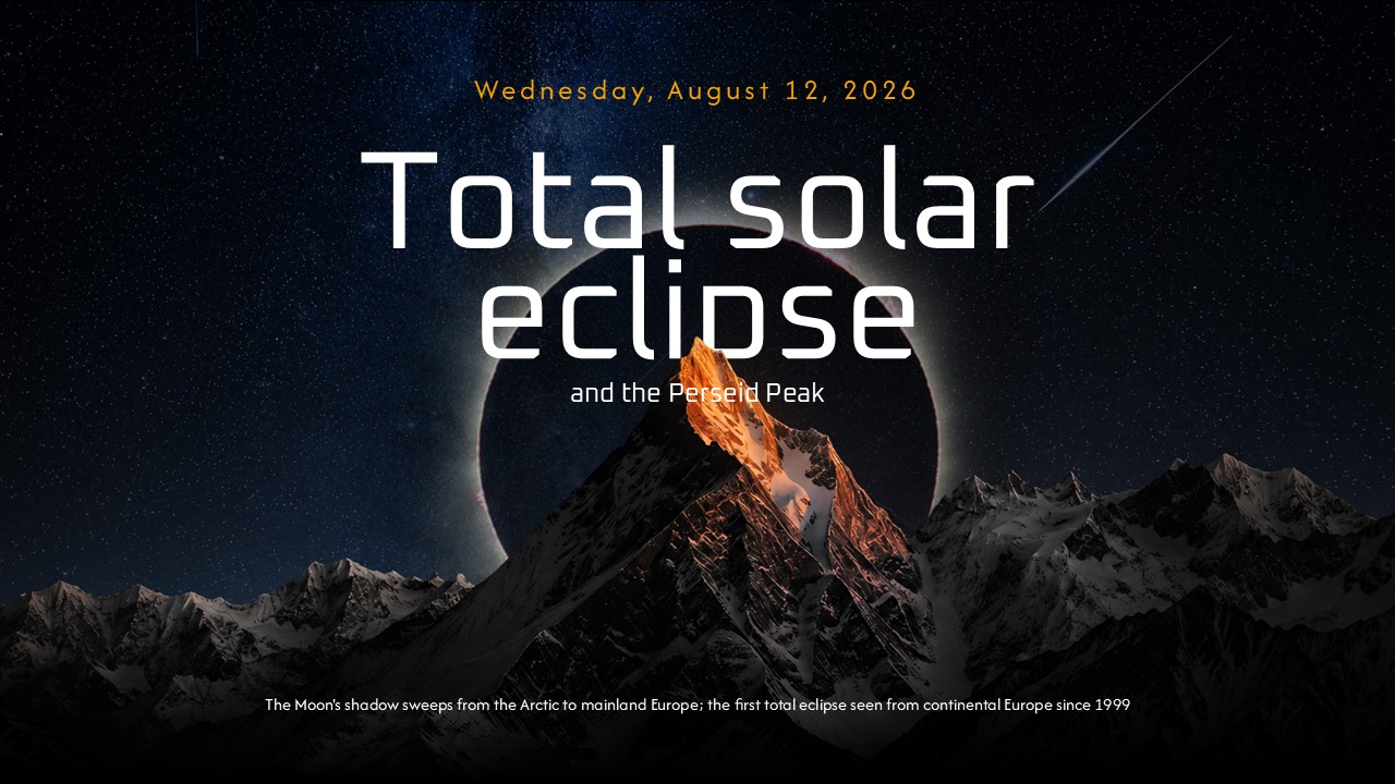Total Solar Eclipse Template - cinematic title slide