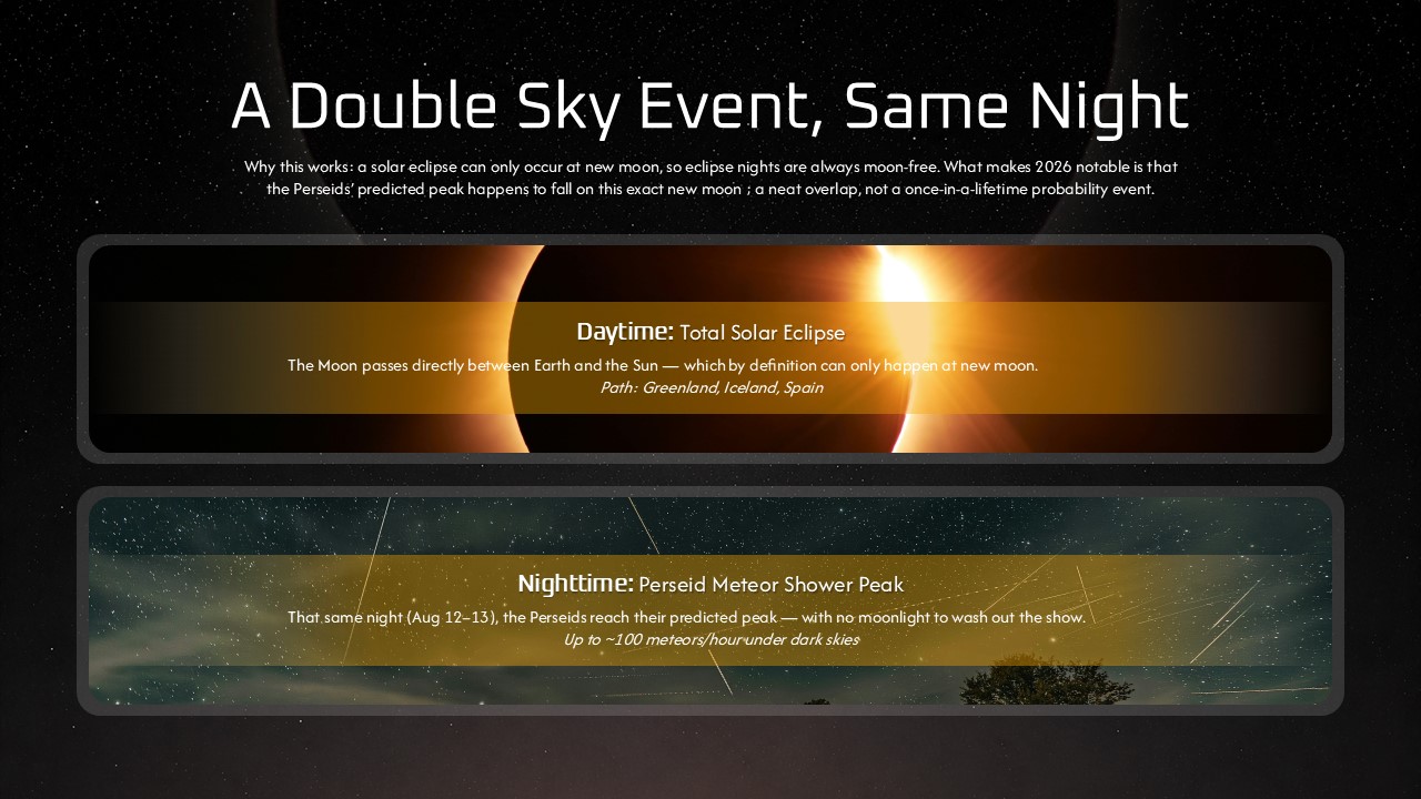 Total Solar Eclipse Template - solar eclipse and Perseid double event