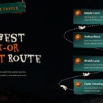 Halloween Best Trick-or-Treat Route - Four-Stop Map Slide