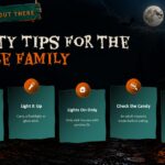 Halloween Safety Tips - Five Family Safety Cards Slide