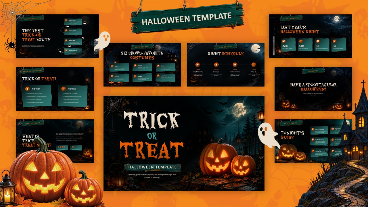 Trick or Treat Halloween Template - Cover Slide