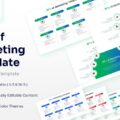 8Ps of Marketing Template - 2x4 card grid showing all eight Ps with icons and bullet points