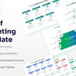 8Ps of Marketing Template - 2x4 card grid showing all eight Ps with icons and bullet points