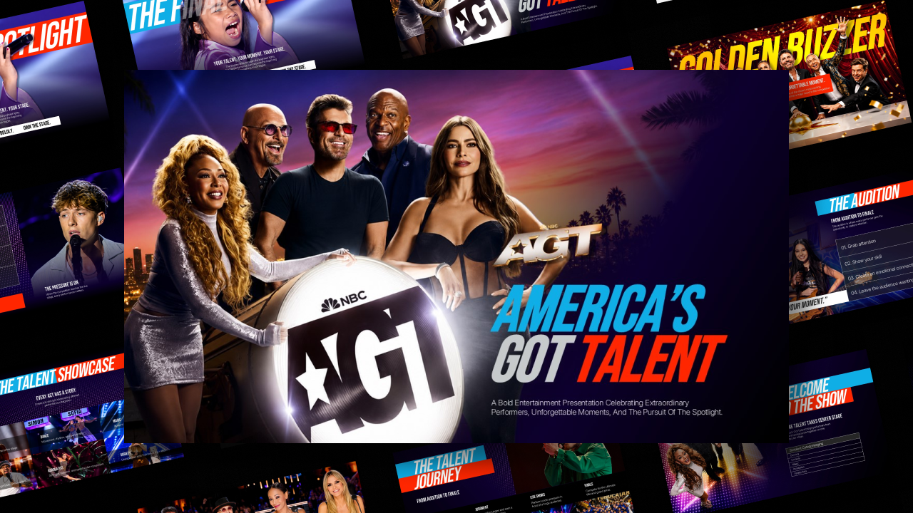 agt reality show theme template