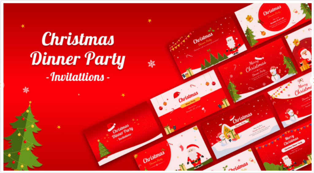 christmas party invitation template