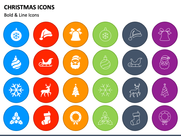 christmas icons by sketchbubble