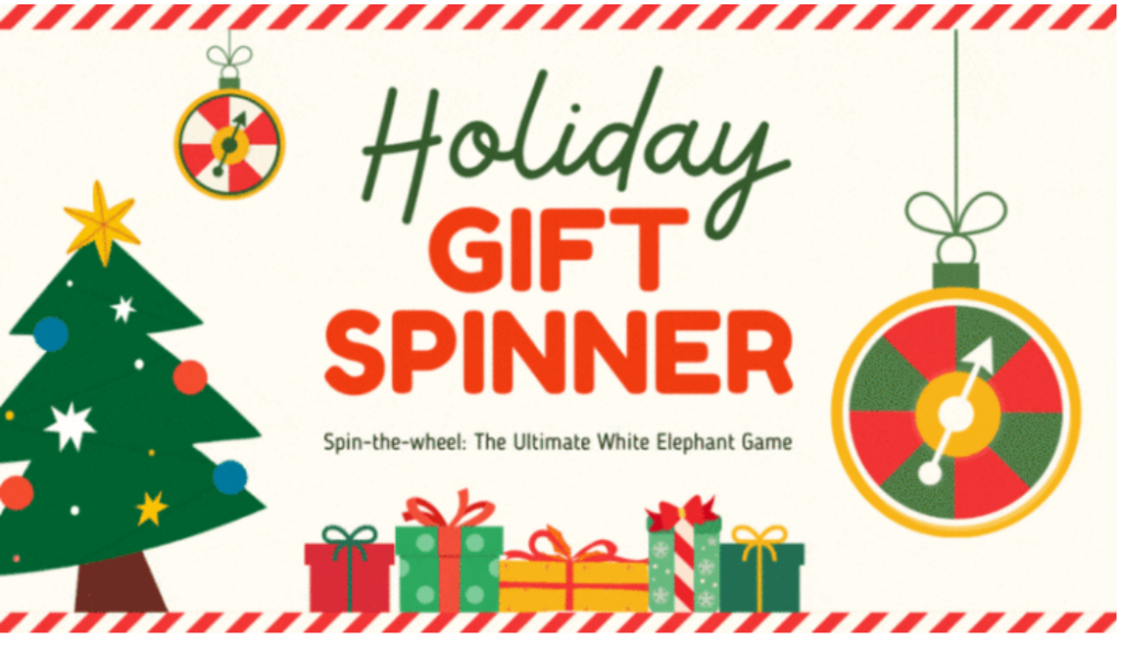 christmas gift spinner template