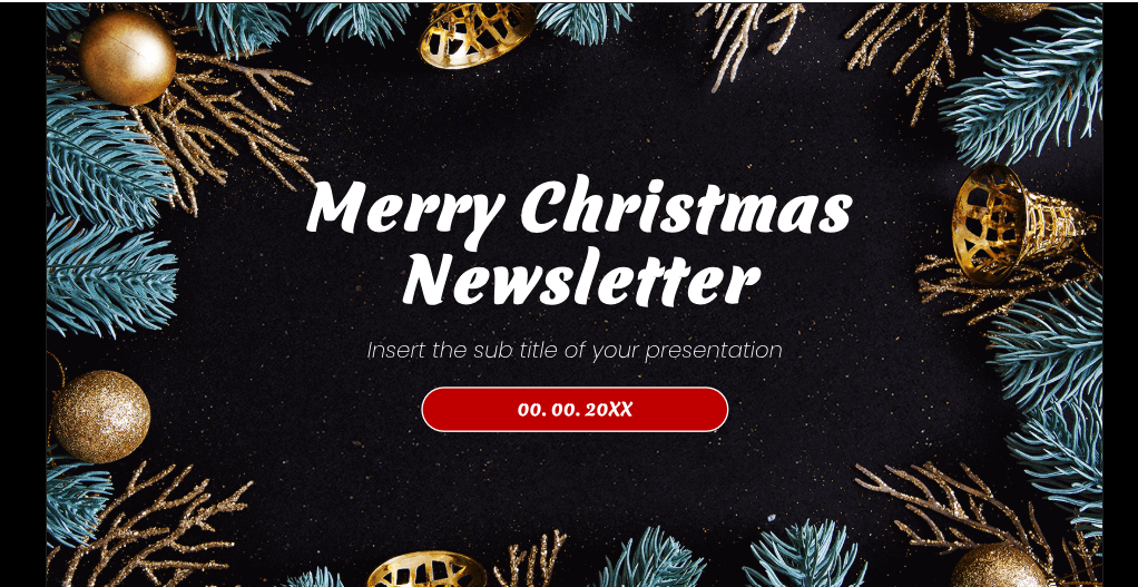 christmas newsletter template