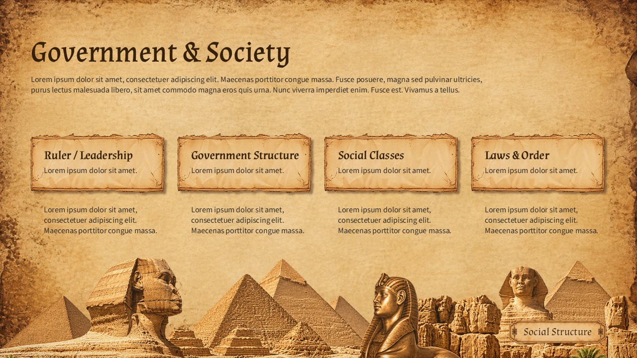 Ancient Civilization Template - Religion slide to cover deities, temples, and myths with Colosseum imagery