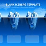 Blank Iceberg Template - 4-column iceberg comparison diagram slide
