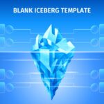 Blank Iceberg Template - 8-slot bilateral iceberg diagram slide