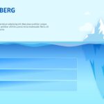Blank Iceberg Template - 3-point vertical list with iceberg visual