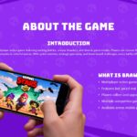 Brawl Stars Template - Meet the Brawlers slide with five color-coded character class cards