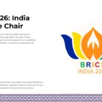 BRICS 2026 Template - Framework slide to present India's four strategic Chairship priorities in a visual grid