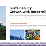BRICS 2026 Template - Sustainability slide to present BRICS green development and climate responsibility agenda visually