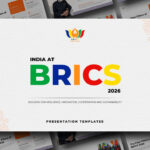 BRICS 2026 Template - Full deck preview showcasing all 11 slides for India's BRICS Chairship presentations