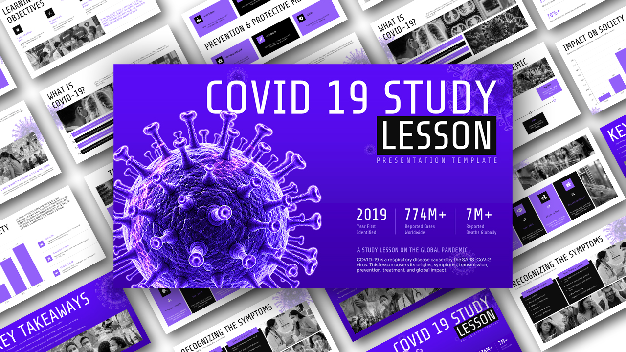 Covid 19 Study Lesson Google Slides & PowerPoint Template