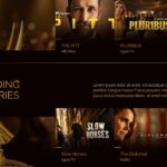 Emmy Awards 2026 Drama Series Template - six nominee posters in two rows with gold category title center band