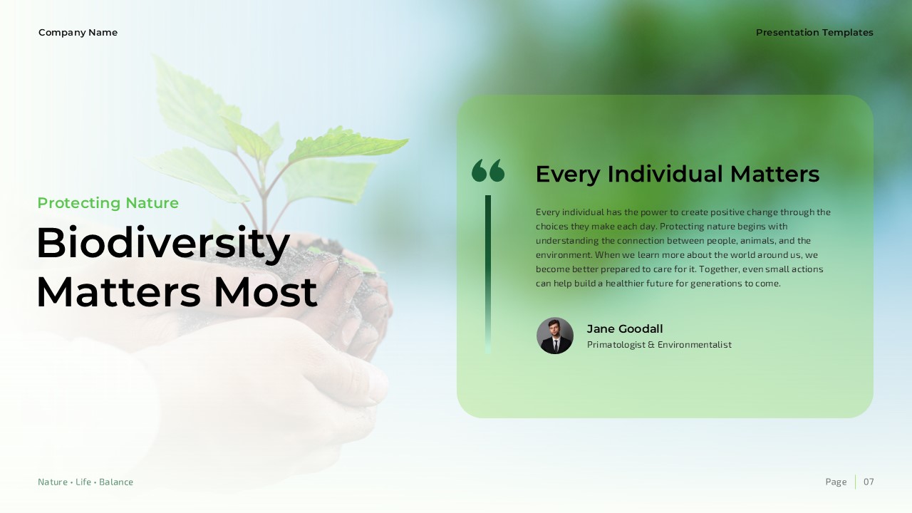 Powerpoint Animation Background Environmental Education Presentation Template | PPT & Canva