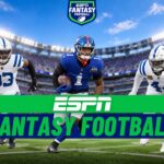 ESPN Fantasy Football Template - agenda slide with six sections