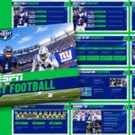 ESPN Fantasy Football Template - cover slide with player action shot