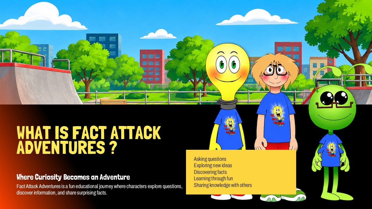 Fact Attack Adventures Template - Meet the Team character profile cards