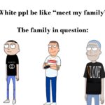 Gucci Morty Meme Template - Three luxury streetwear brand character variants in a meme-style comparison slide