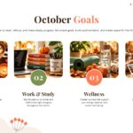 Hello October Cozy Moments Template - Two-point lifestyle slide with warm autumn photography and editorial layout