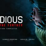 Insidious 6 Title Slide - dark cinematic cover with distressed horror typography and production credits footer