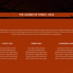 Jack-O-Lanterns Halloween Template - Folklore slide to narrate the Legend of Stingy Jack