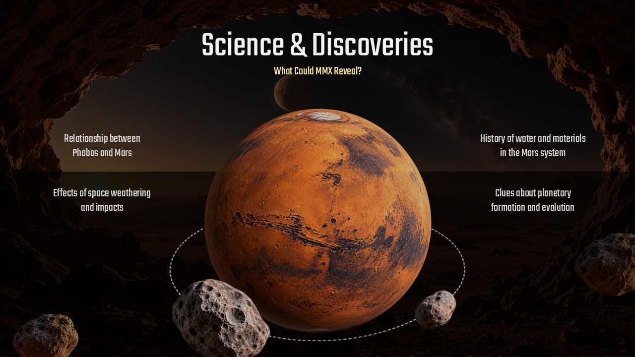 Martian Moons Exploration Template - sample return mission slide