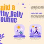 Mental Health Template - Build a Healthy Daily Routine Schedule Slide