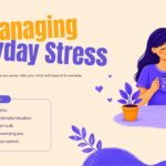 Mental Health Template - Managing Everyday Stress Techniques Slide
