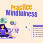 Mental Health Template - Practice Mindfulness Activities Slide
