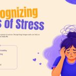 Mental Health Template - Recognizing Signs of Stress Checklist Slide