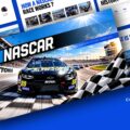 NASCAR Presentation Template - dramatic racing cover slide