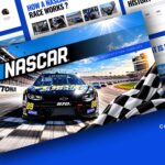 NASCAR Presentation Template - dramatic racing cover slide