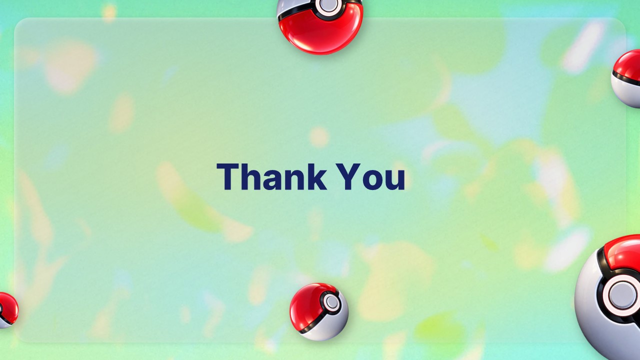 Pokemon GO Template - Thank You closing slide