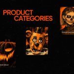 Spirit Halloween Template - Product categories slide to showcase your Halloween merchandise range